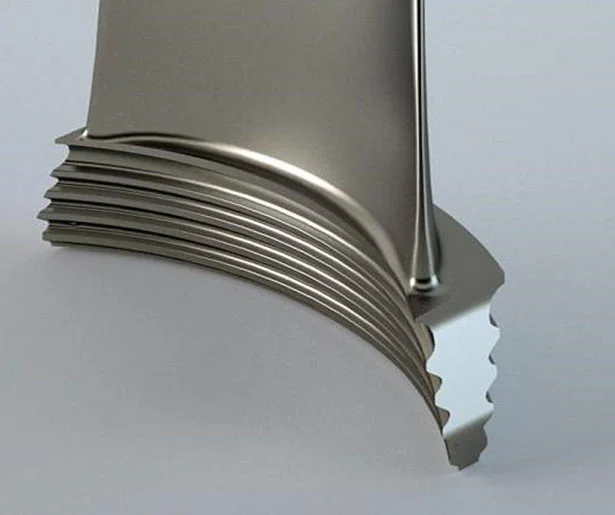 FPI inspected superalloy turbine blade precision cast and CNC finished by VastCasting