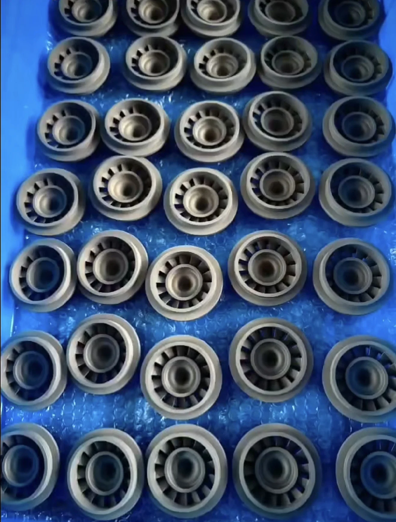 In-house hot-section testing facilities featuring CMM dimensional profiling, X-ray NDT, and fluorescent penetrant inspection