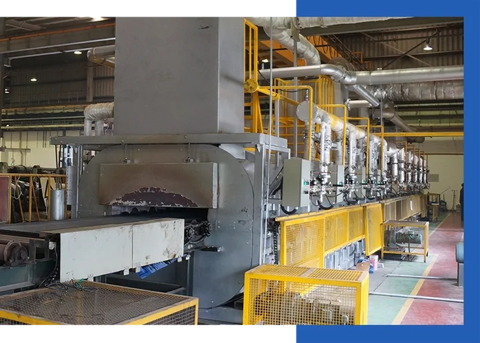 Industrial heat treatment furnace for precision investment casting components