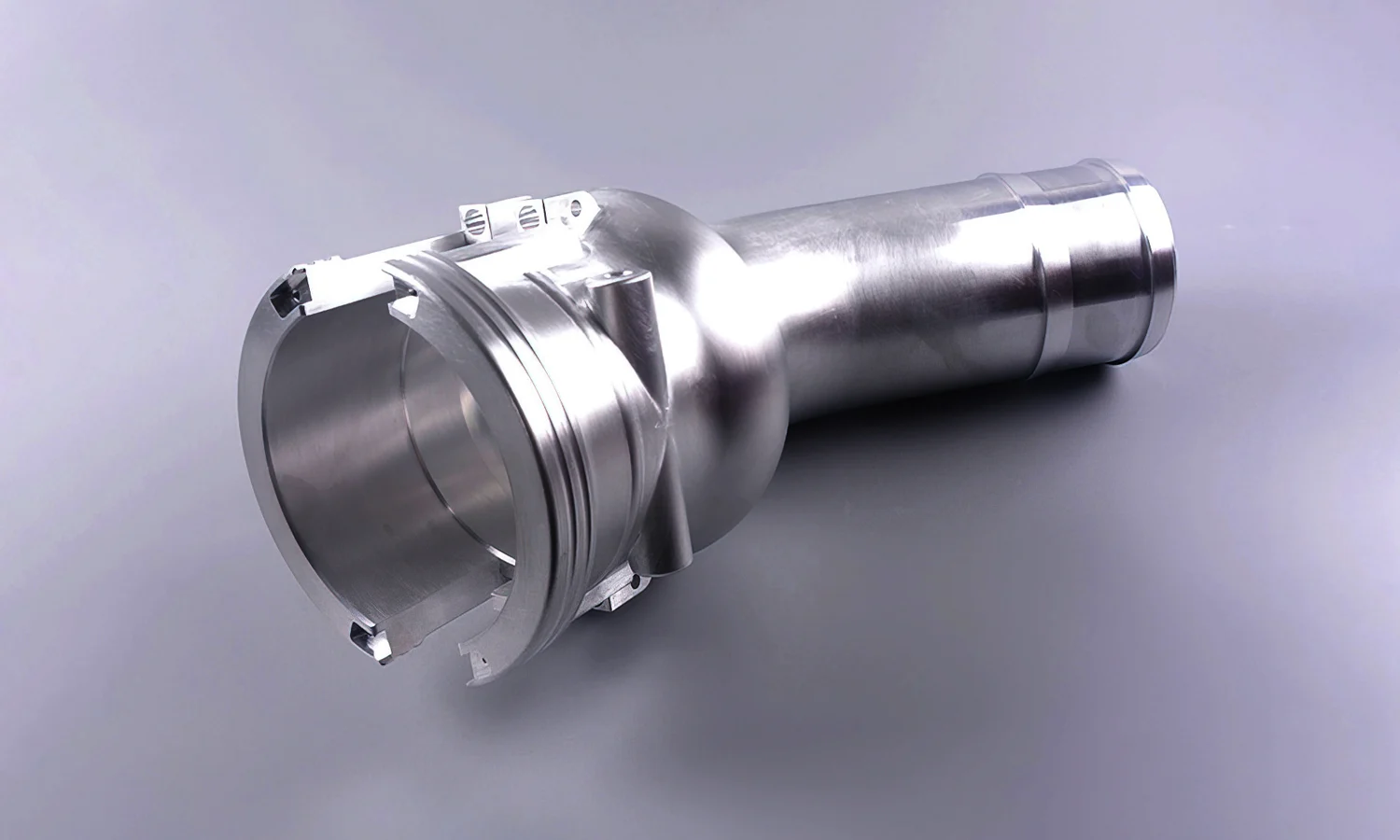 Performance automotive aluminum CNC machined engine brackets and intake components