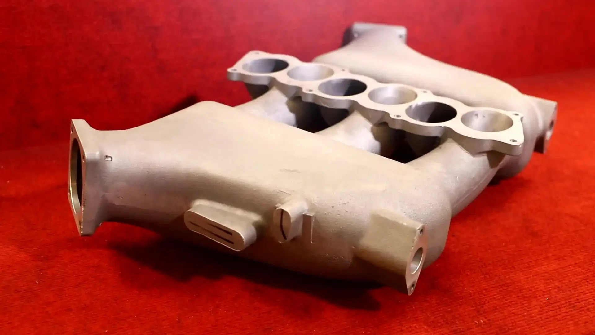 Precision cast aluminum automotive tuning intake manifold