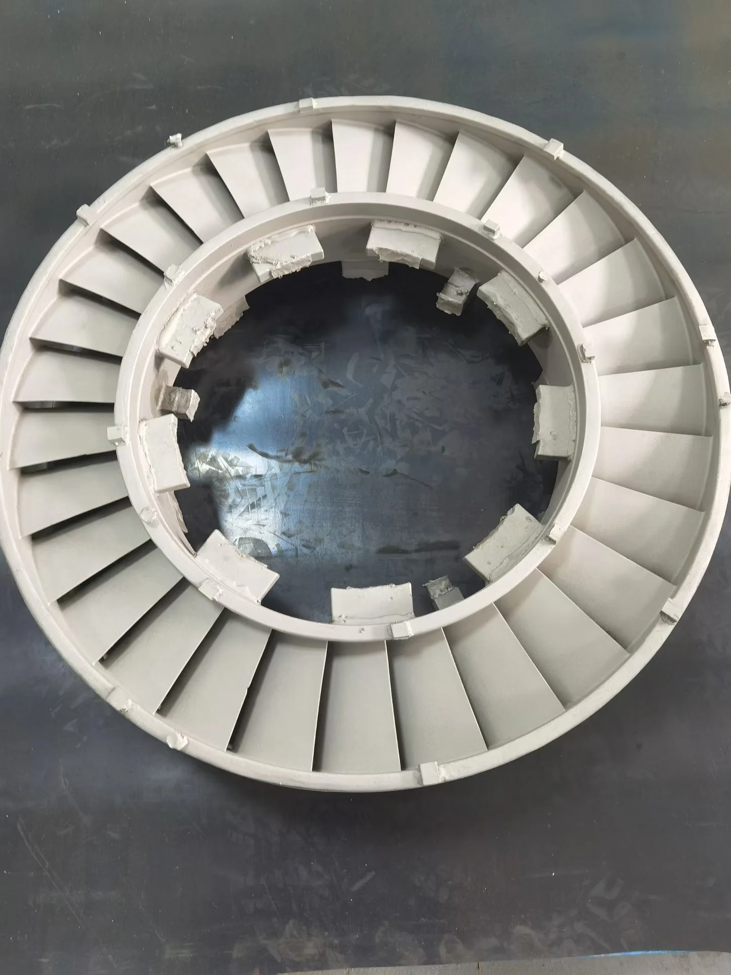 Turbine Nozzle Rings and Gas Flow Guides