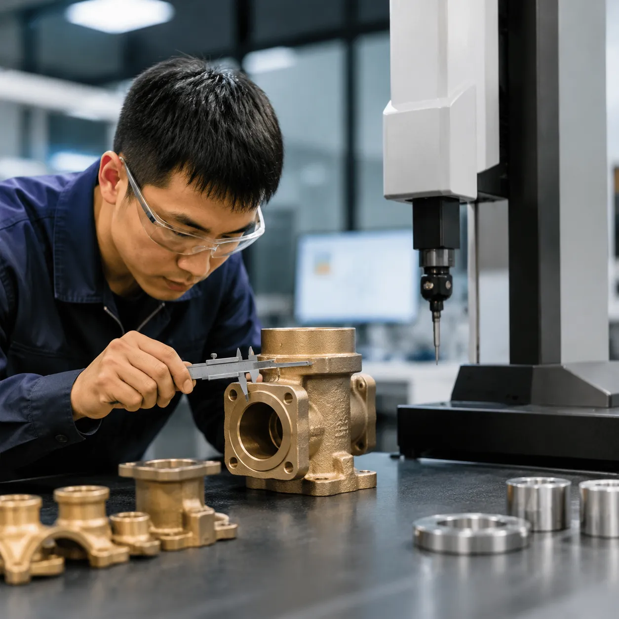 bronze investment casting part quality testing